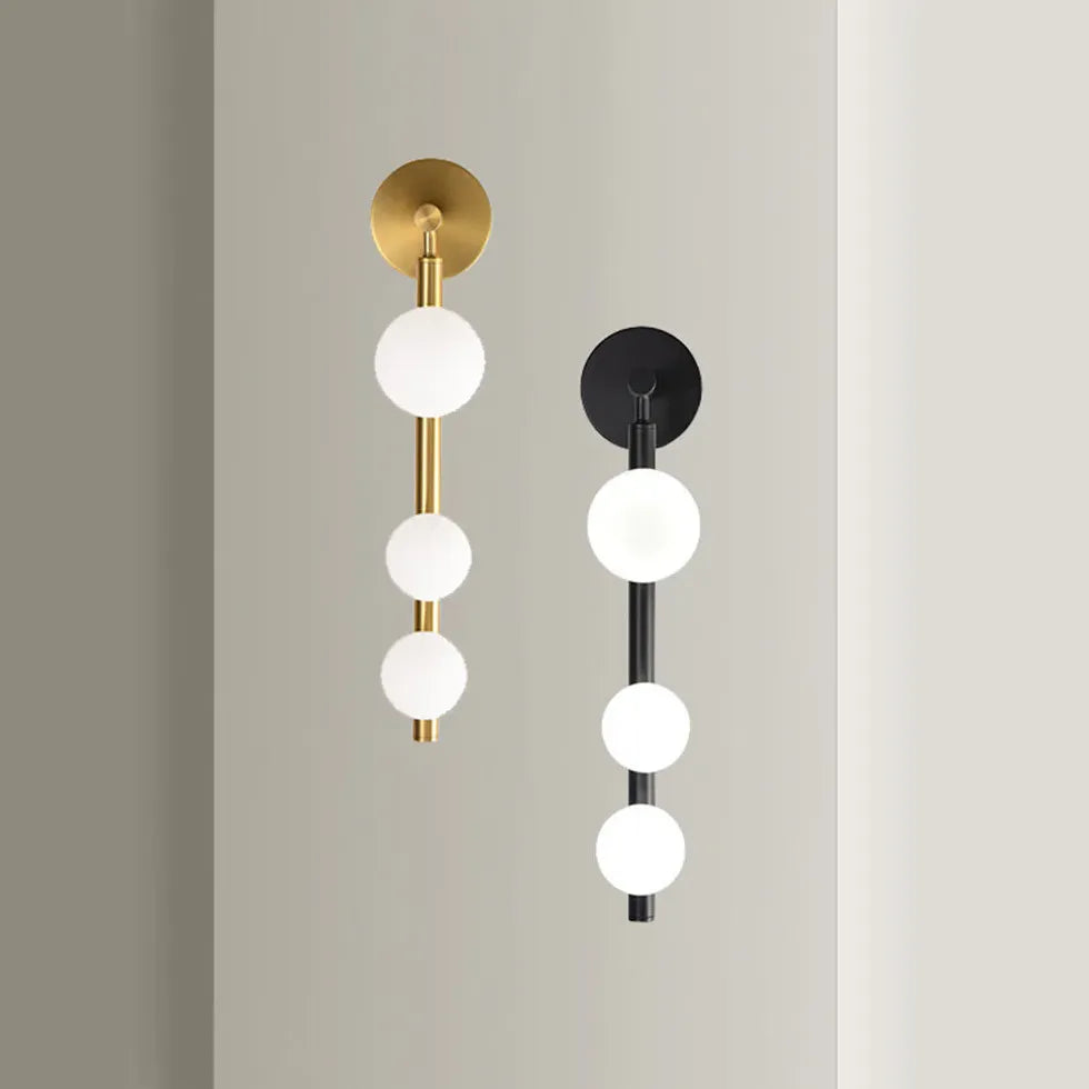 Lampadario Parete Moderno con Sfere di Vetro - clowasit.com