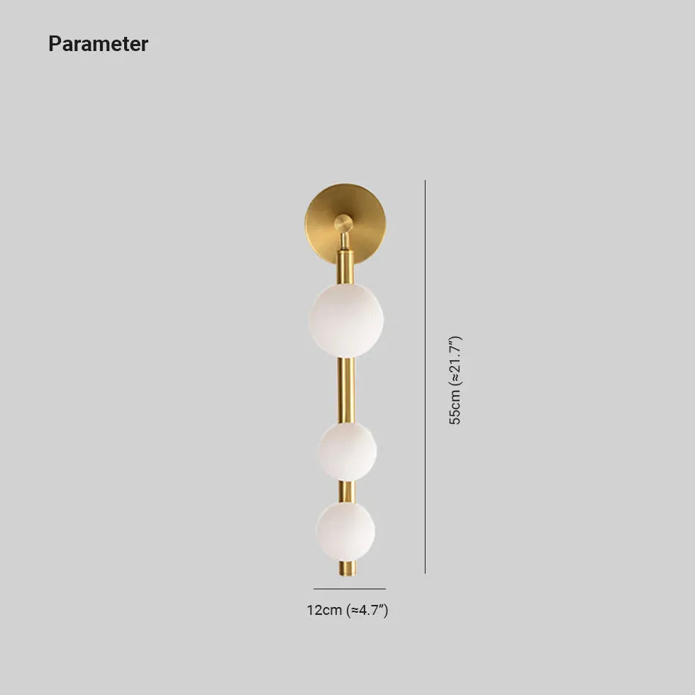 Lampadario Parete Moderno con Sfere di Vetro - clowasit.com
