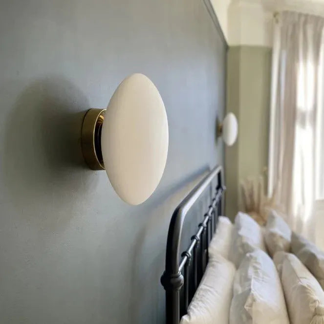 Lampadari moderni applique elegante con vetro bianco - clowasit.com