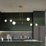 Lampadari Chandelier Moderni Eleganza Dorata Lineare - clowasit.com