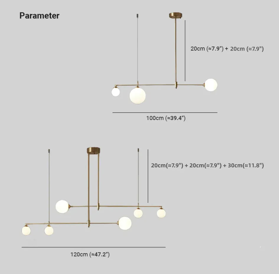 Lampadari Chandelier Moderni Eleganza Dorata Lineare - clowasit.com