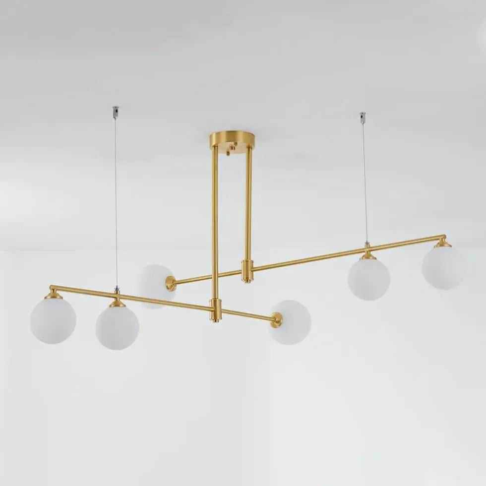 Lampadari Chandelier Moderni Eleganza Dorata Lineare - clowasit.com