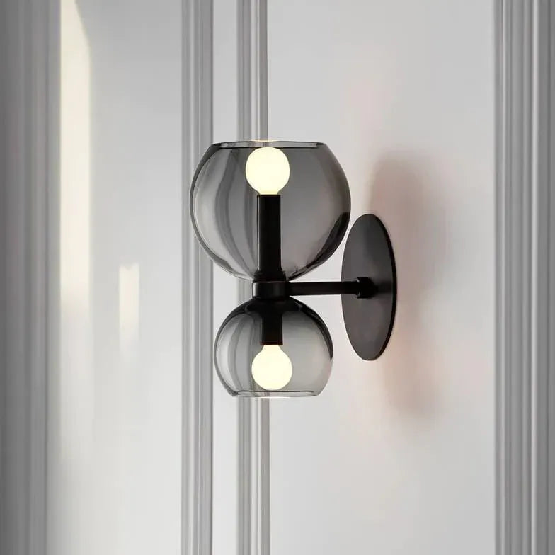 Lampade a sospensione doppie in vetro trasparente - clowasit.com