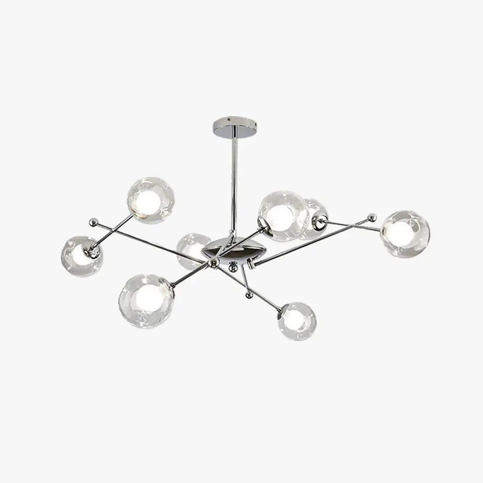 Lampadario sfere creativo in vetro ramificato - clowasit.com