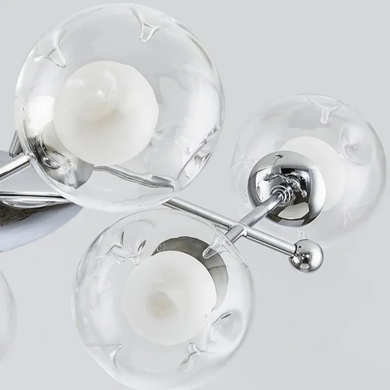 Lampadario sfere creativo in vetro ramificato - clowasit.com