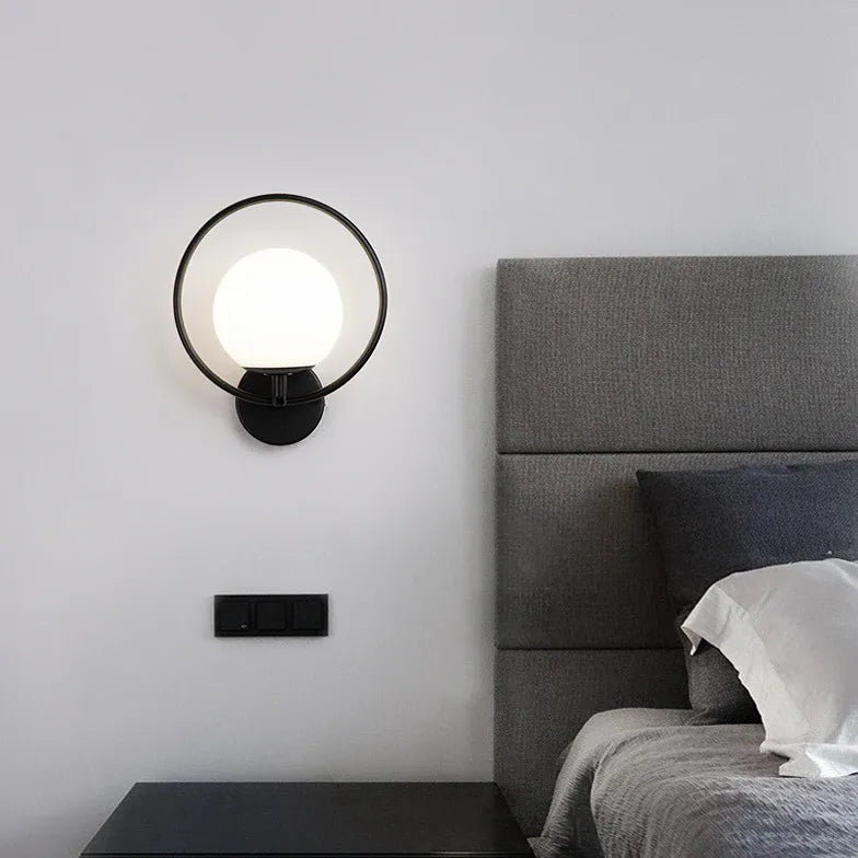 Lampadario da parete moderno con elegante nero - clowasit.com