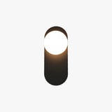 Applique Semplice Lampada LED Nera Moderna - clowasit.com