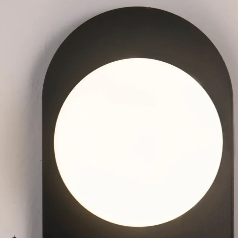Applique Semplice Lampada LED Nera Moderna - clowasit.com