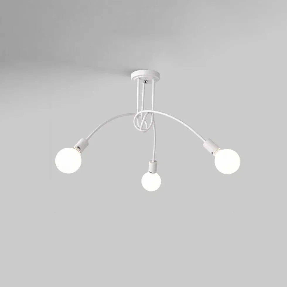 Lampadine Lampadario Elegante Design Bianco Avvolgente - clowasit.com