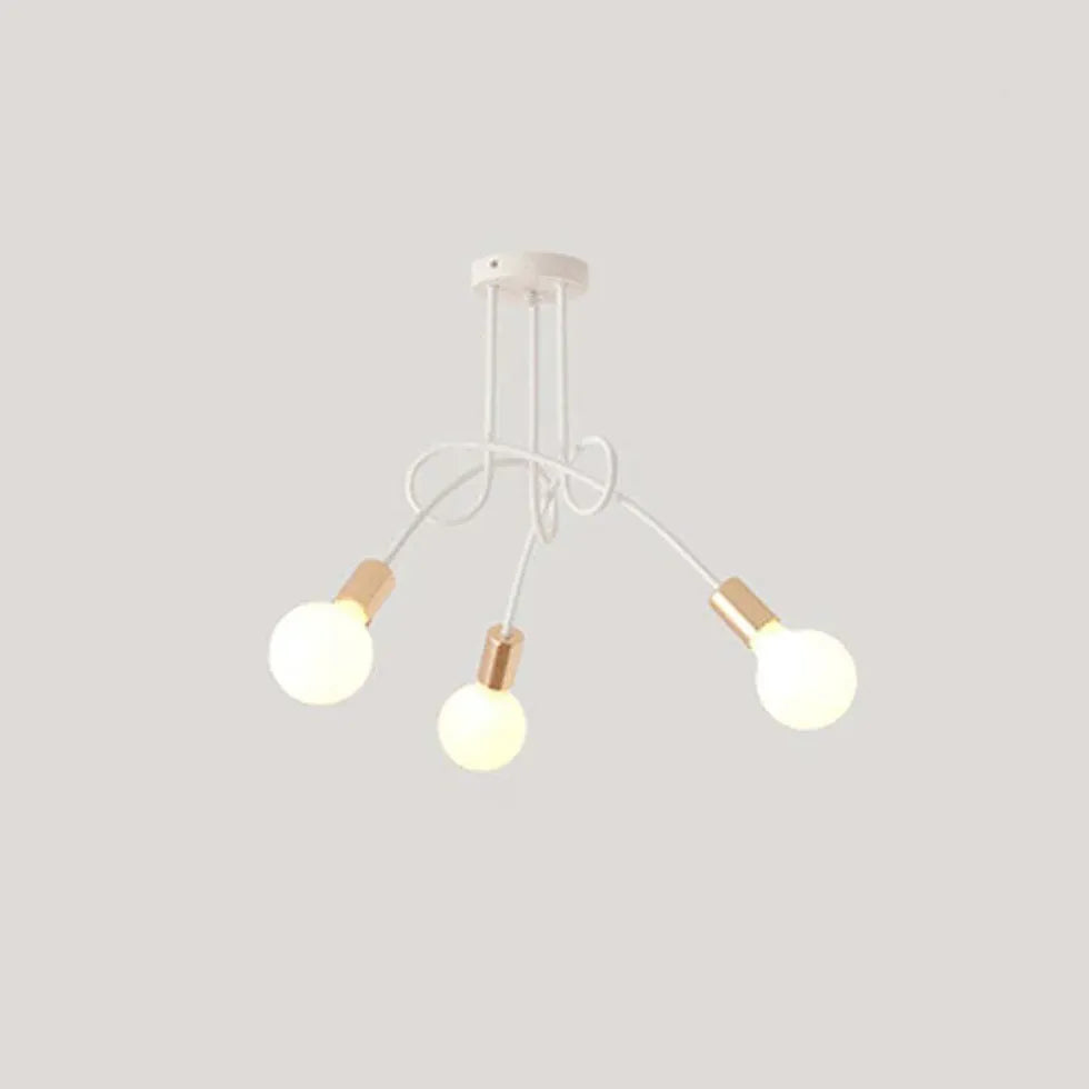 Lampadine Lampadario Elegante Design Bianco Avvolgente - clowasit.com