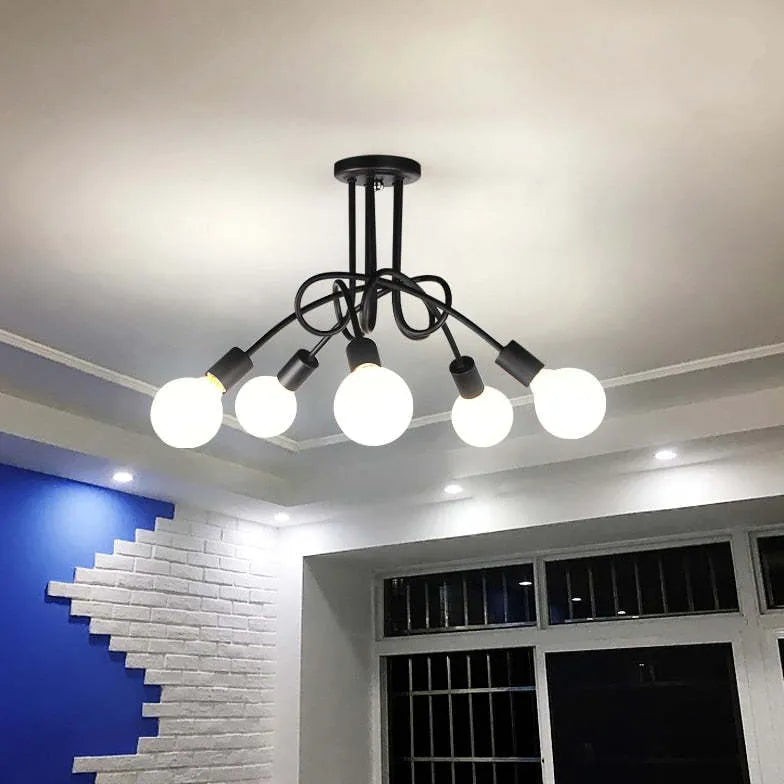 Lampadine Lampadario Elegante Design Bianco Avvolgente - clowasit.com