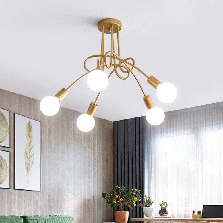 Lampadine Lampadario Elegante Design Bianco Avvolgente - clowasit.com