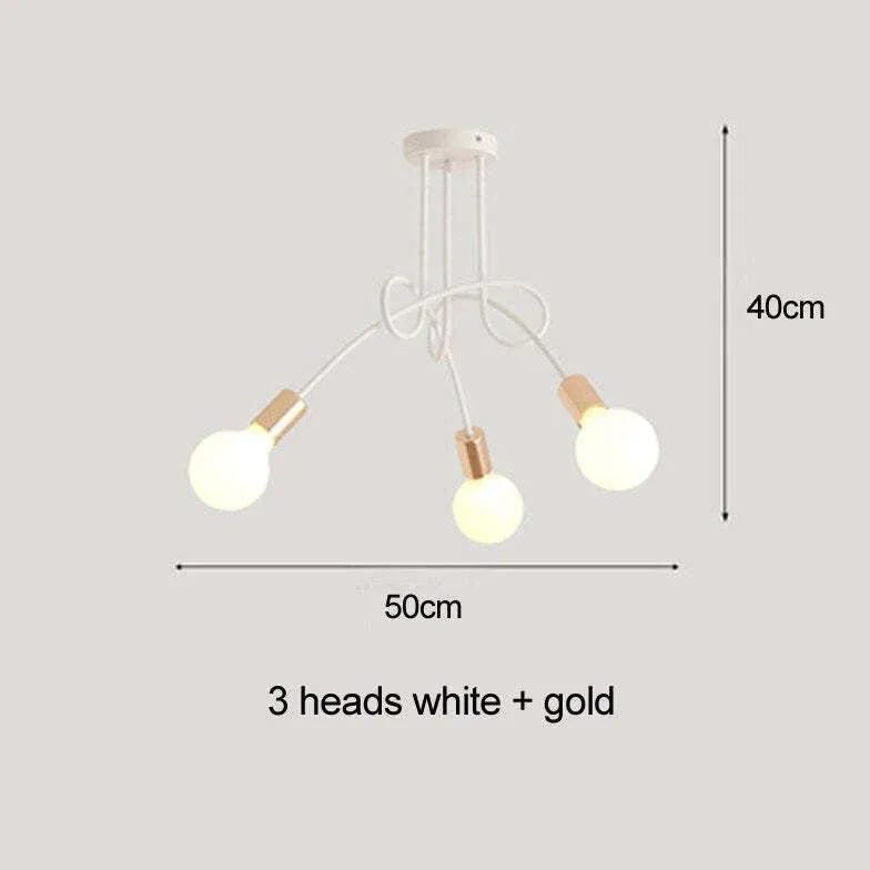 Lampadine Lampadario Elegante Design Bianco Avvolgente - clowasit.com
