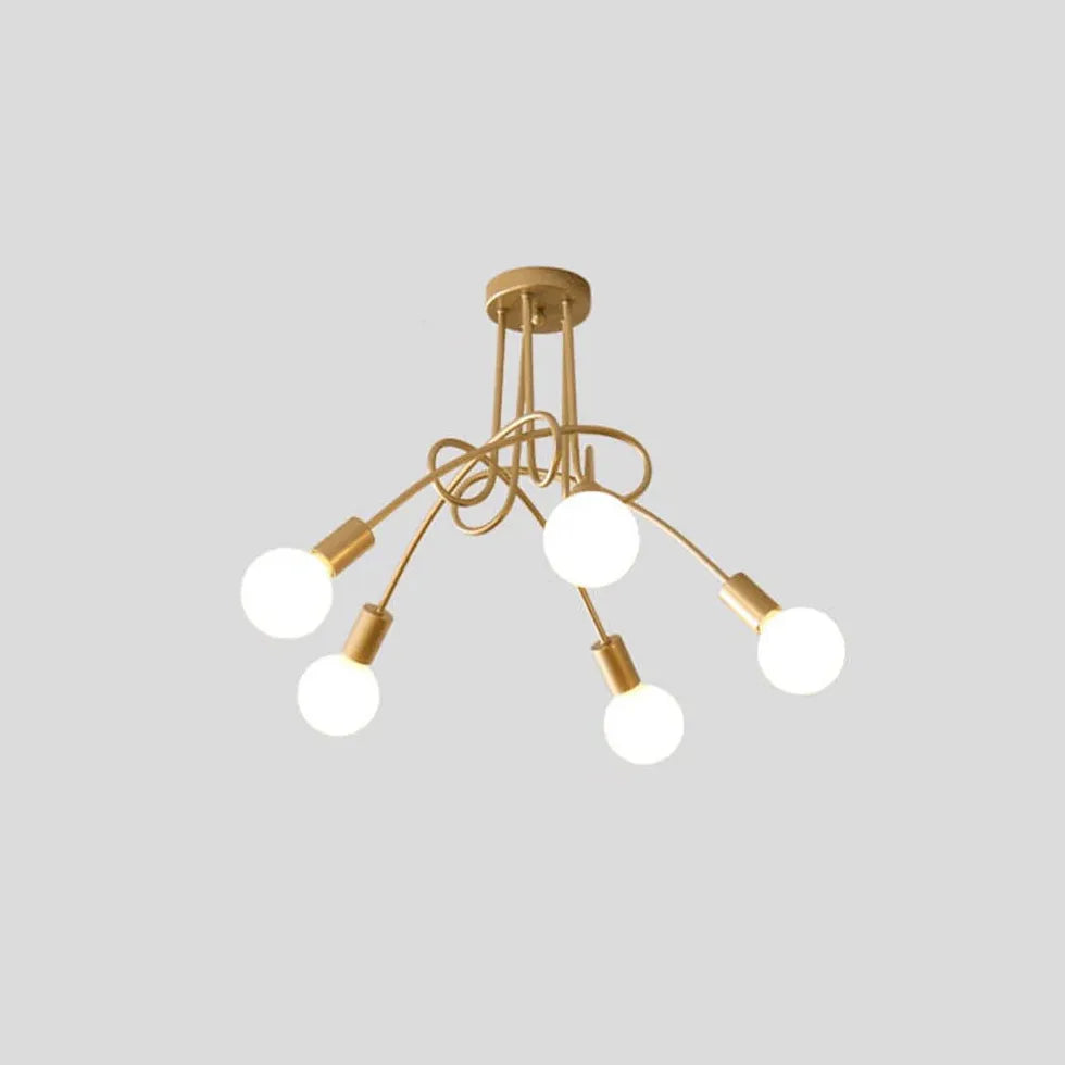 Lampadine Lampadario Elegante Design Bianco Avvolgente - clowasit.com