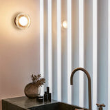 Lampadario con applique in vetro trasparente elegante - clowasit.com