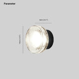 Lampadario con applique in vetro trasparente elegante - clowasit.com