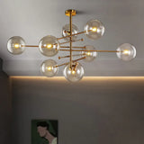 Lampadario sfere vetro moderno multi braccia - clowasit.com