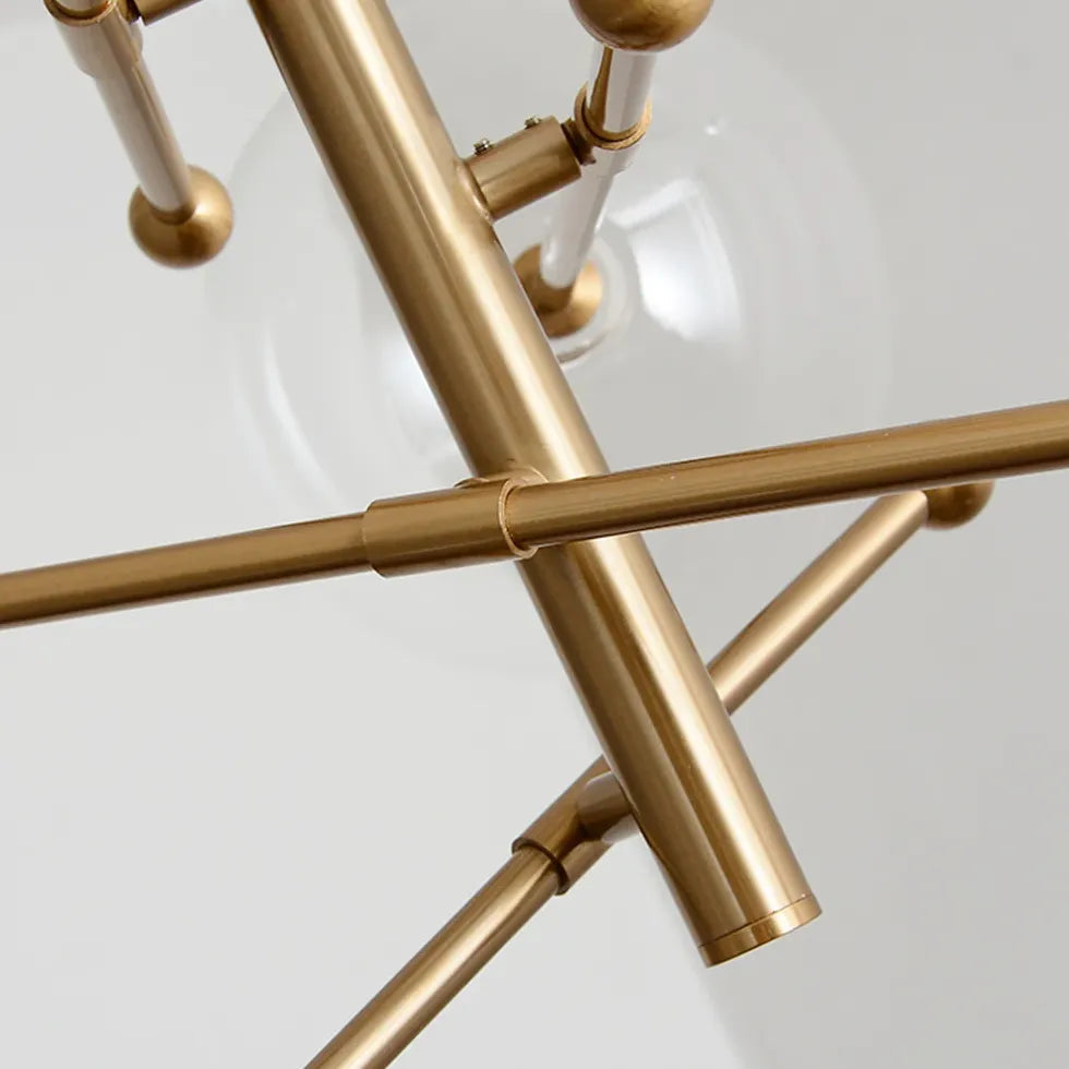Lampadario sfere vetro moderno multi braccia - clowasit.com