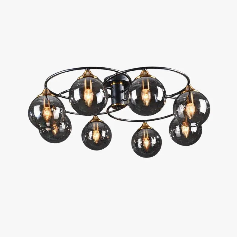 Plafoniera vetro sfera circolare stile nordico - clowasit.com