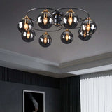 Plafoniera vetro sfera circolare stile nordico - clowasit.com