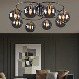 Plafoniera vetro sfera circolare stile nordico - clowasit.com