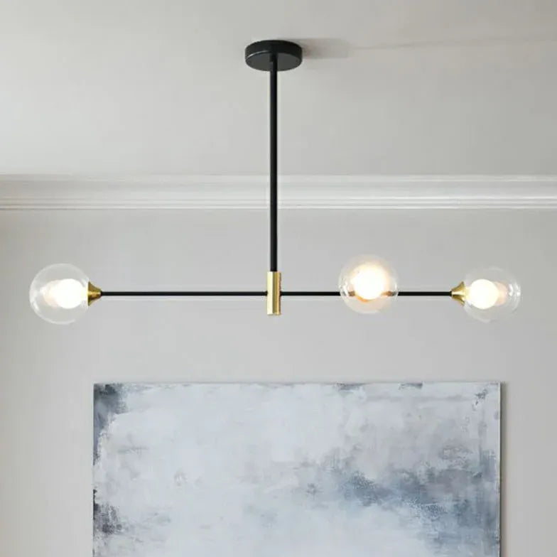 Lampadario sospensione 3 luci moderno sfere di vetro - clowasit.com