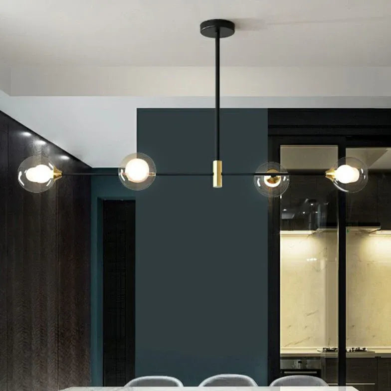 Lampadario sospensione 3 luci moderno sfere di vetro - clowasit.com