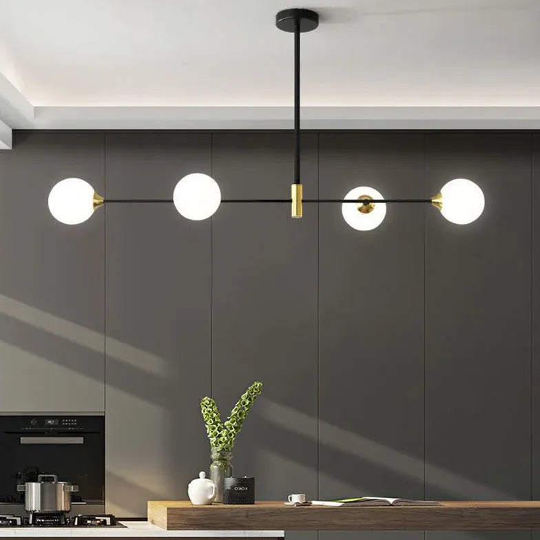 Lampadario sospensione 3 luci moderno sfere di vetro - clowasit.com
