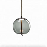 Lampadario a corda vetro trasparente elegante - clowasit.com