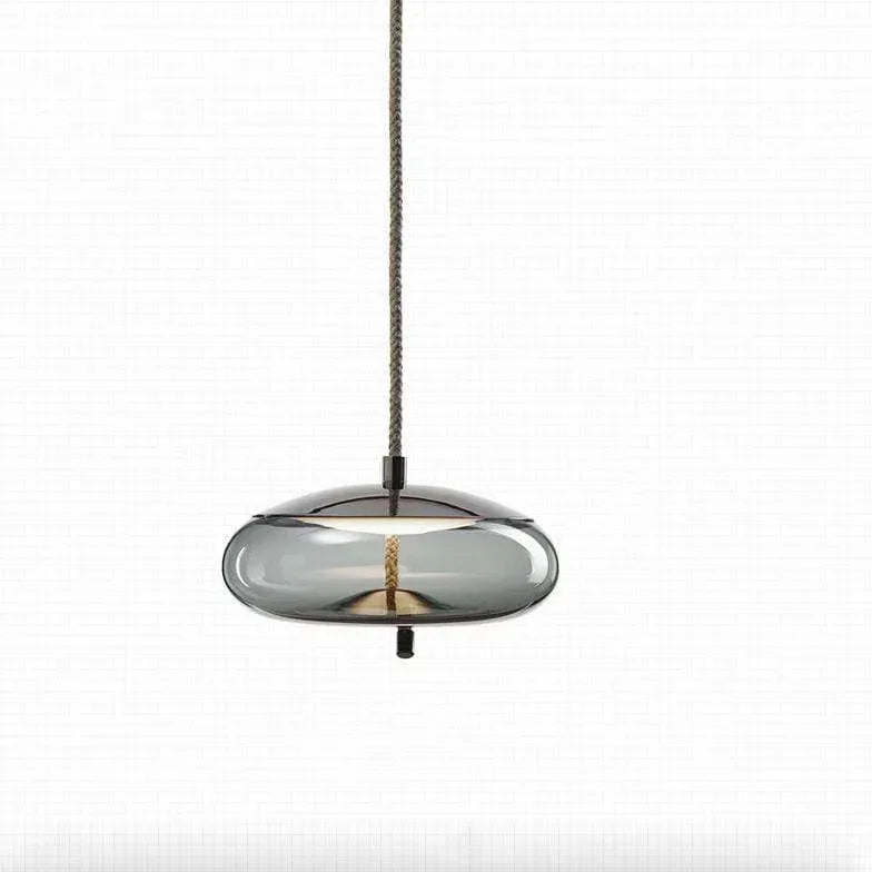 Lampadario a corda vetro trasparente elegante - clowasit.com