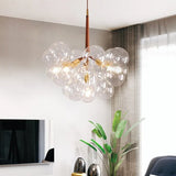 Lampadario a bolle trasparente vetro elegante - clowasit.com
