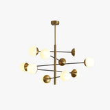 Lampadario a sfere di vetro oro LED - clowasit.com