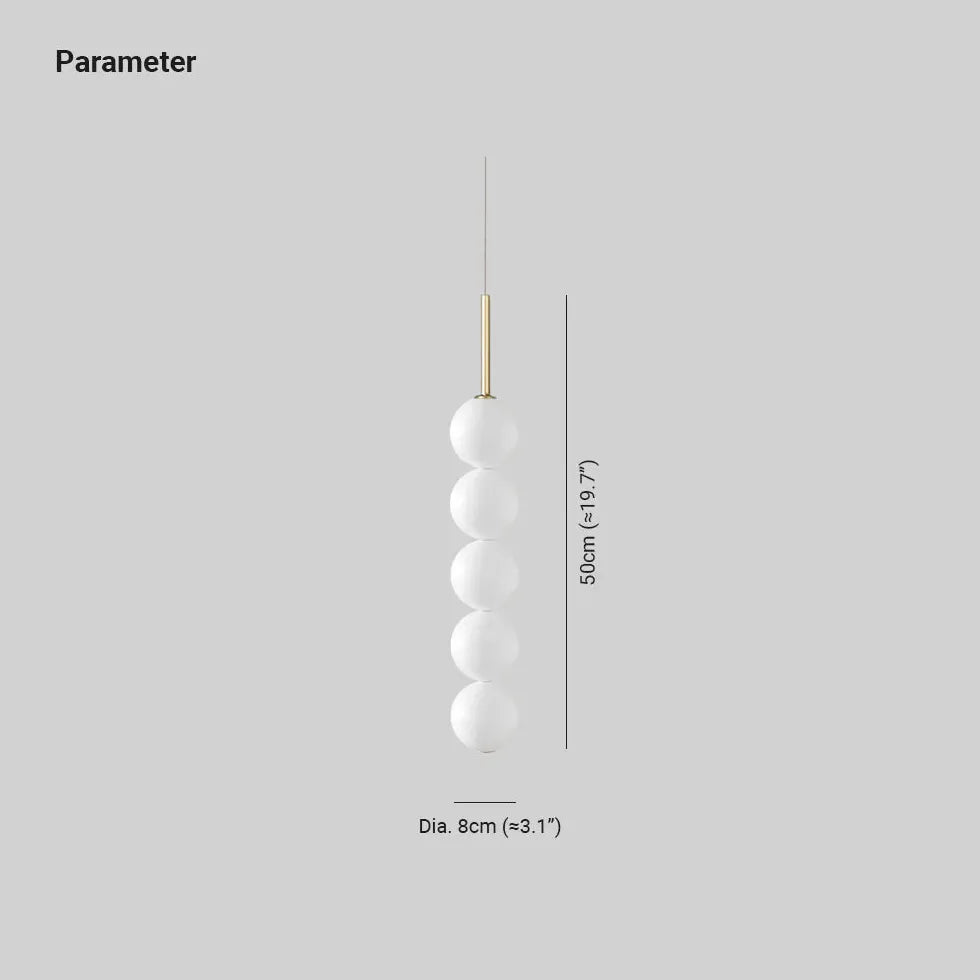Lampadario a sospensione Bianco Sfere Moderne - clowasit.com