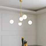 Lampadario sferico in vetro bianco curvo - clowasit.com