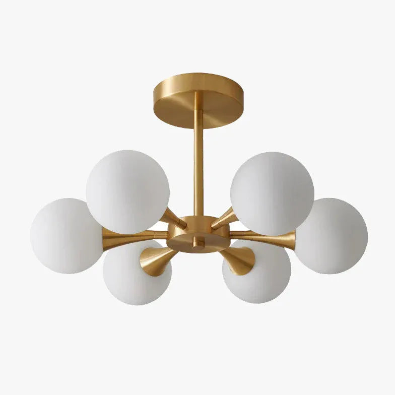 Lampadari a sfera bianchi design elegante - clowasit.com