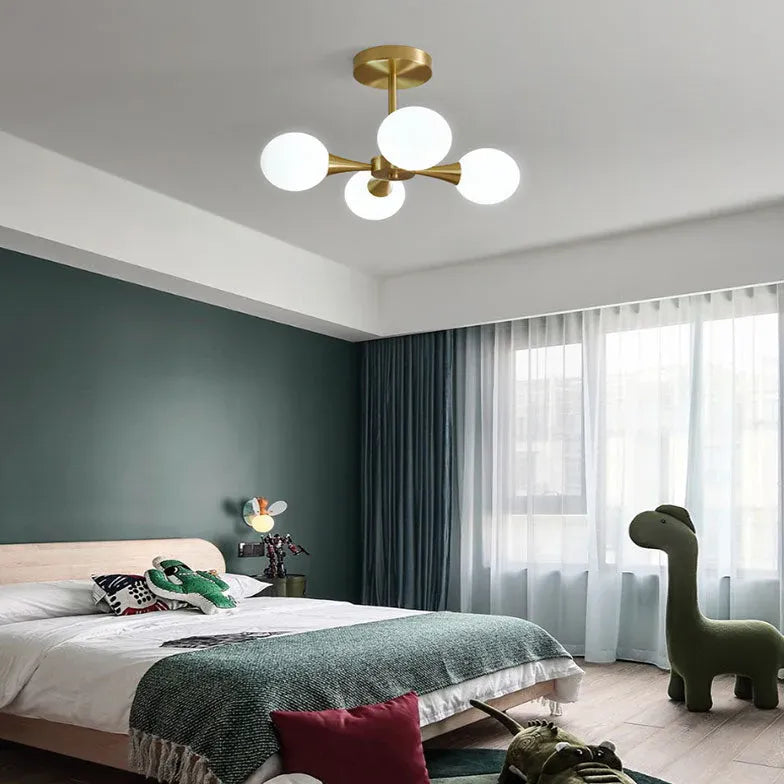 Lampadari a sfera bianchi design elegante - clowasit.com