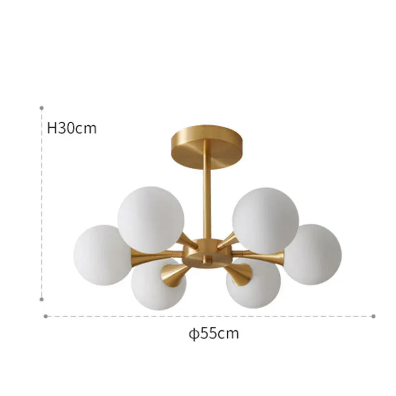 Lampadari a sfera bianchi design elegante - clowasit.com