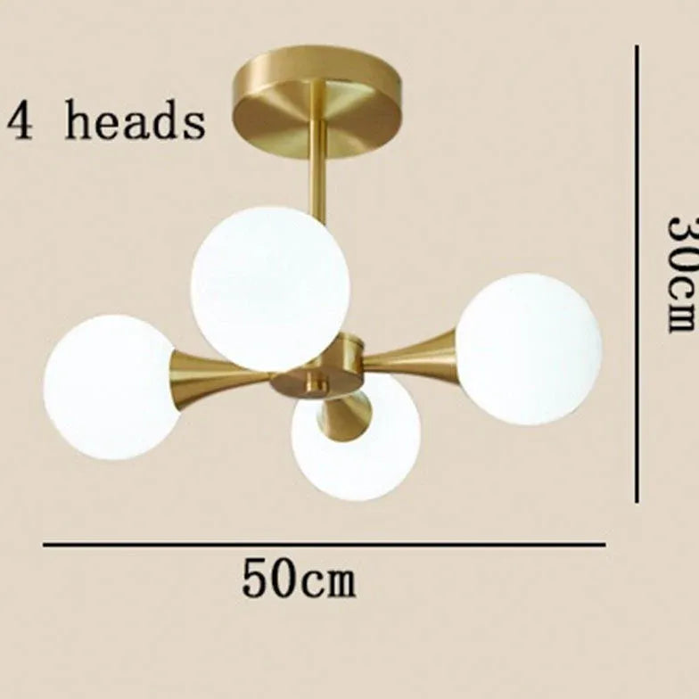 Lampadari a sfera bianchi design elegante - clowasit.com