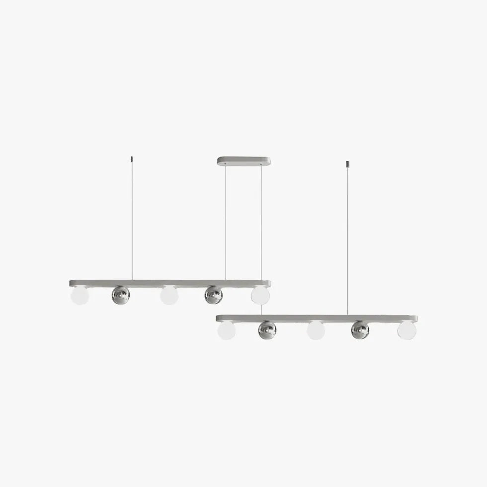 Lampadari cucina classici in argento lineare - clowasit.com