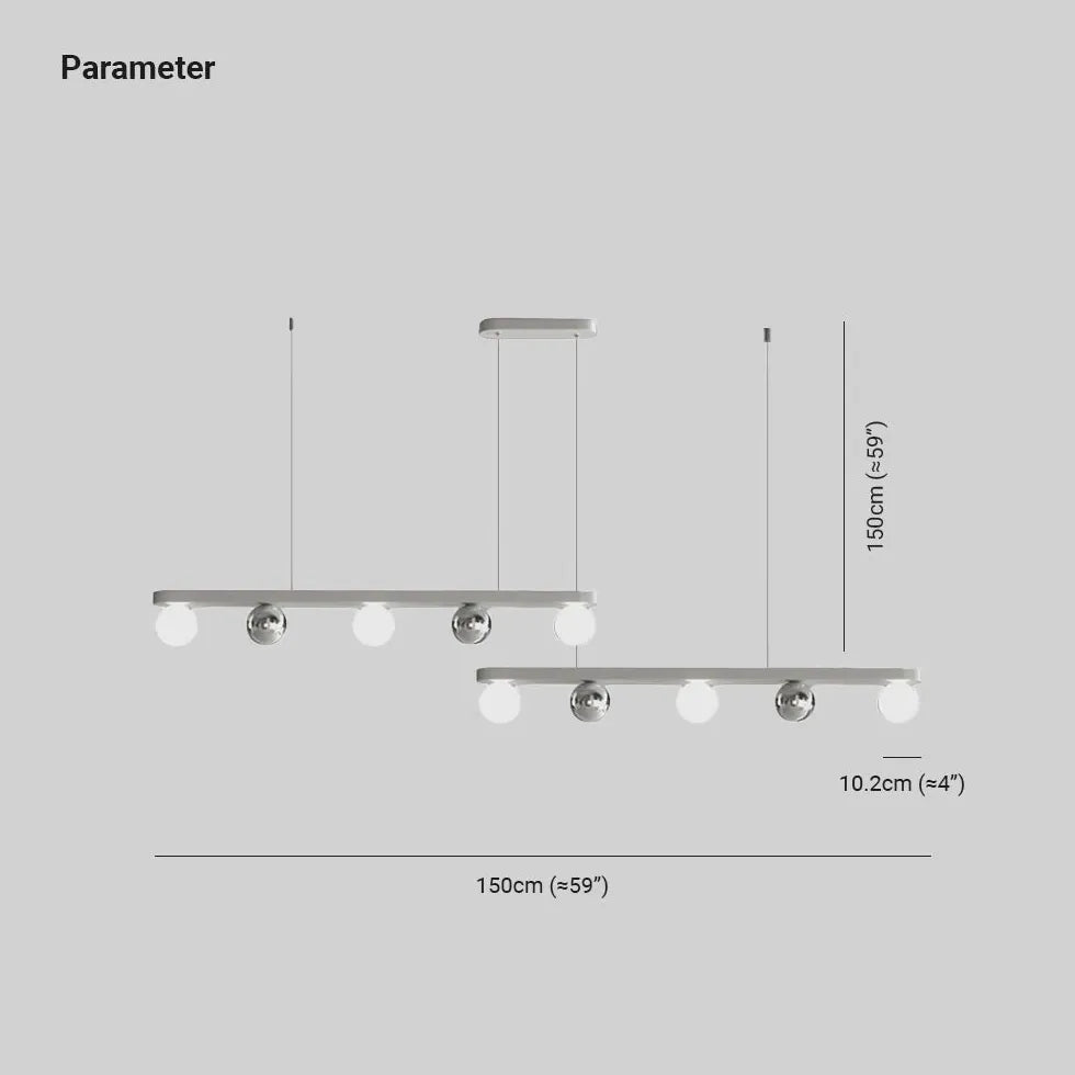 Lampadari cucina classici in argento lineare - clowasit.com