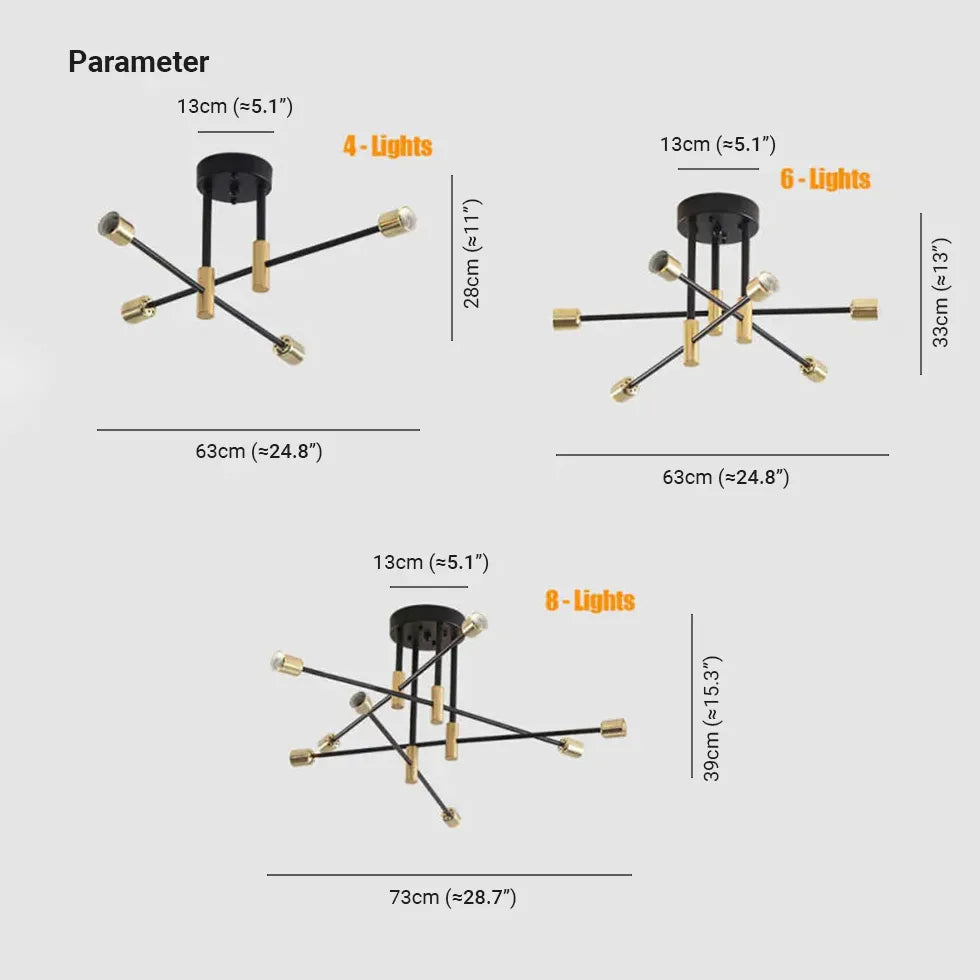 Lampadario a sospensione moderno a più bracci - clowasit.com