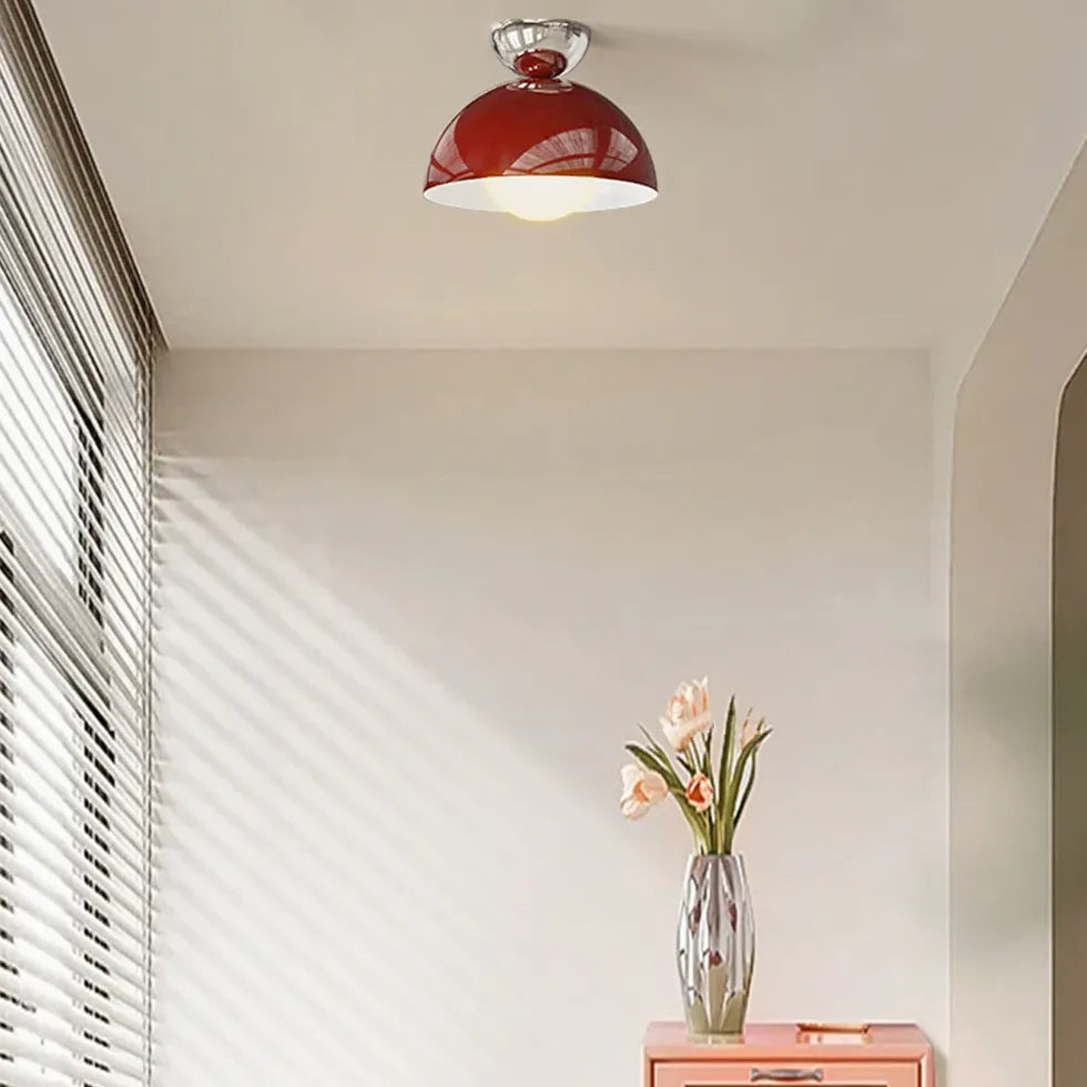 Plafoniera Eglo Luce Rossa Corridoio Semisfera Lampada - clowasit.com