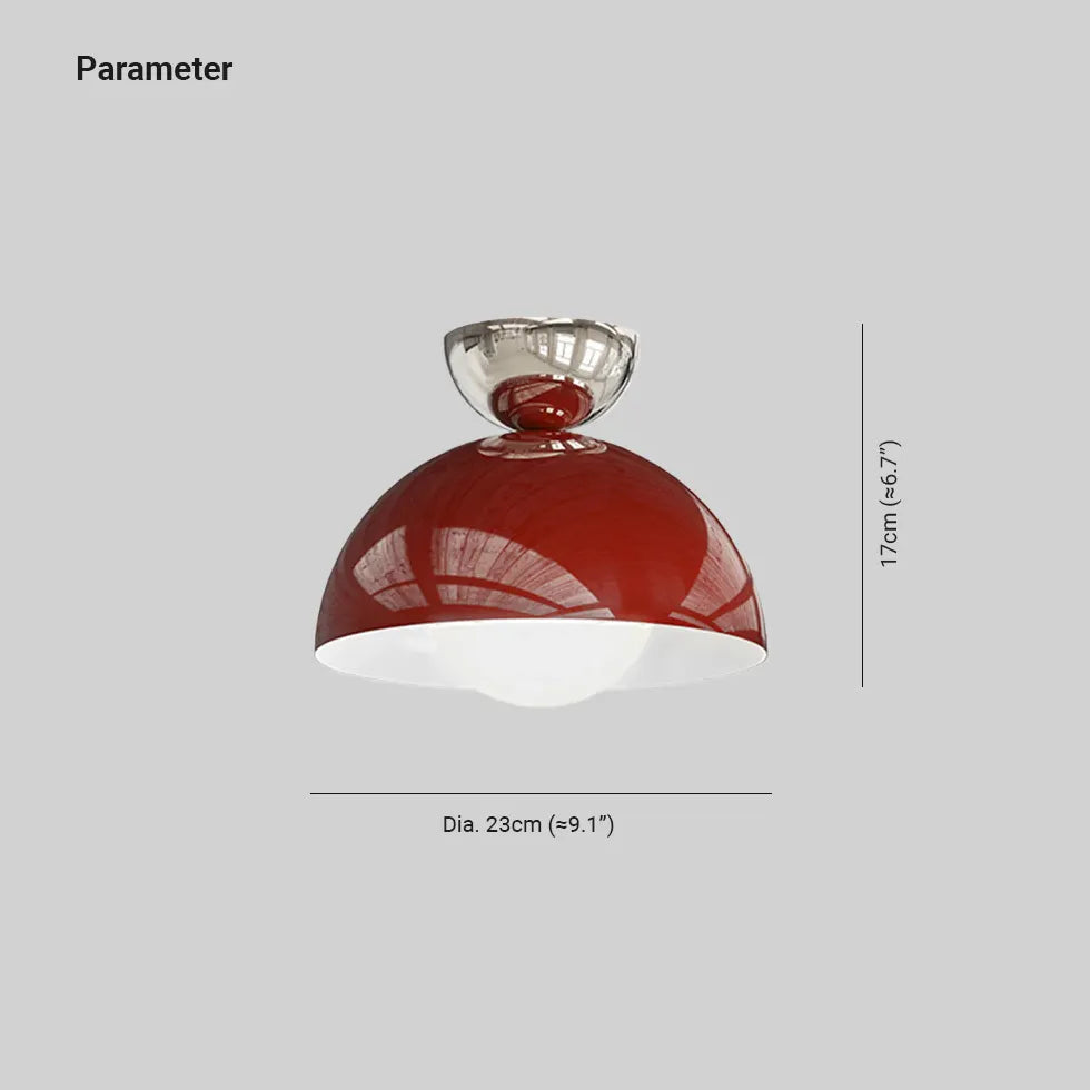 Plafoniera Eglo Luce Rossa Corridoio Semisfera Lampada - clowasit.com
