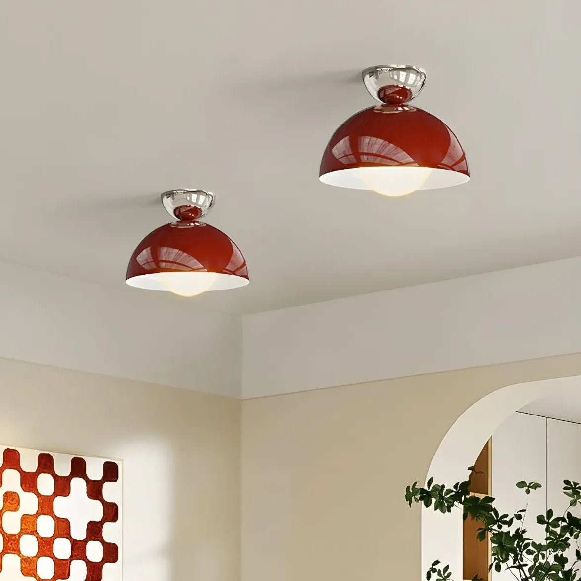 Plafoniera Eglo Luce Rossa Corridoio Semisfera Lampada - clowasit.com