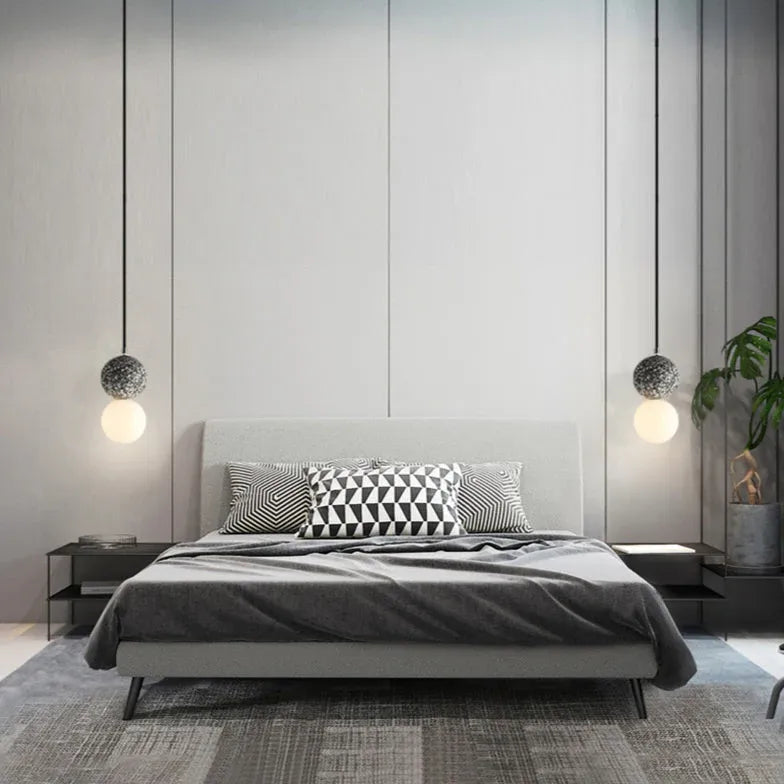 Lampadari moderni sfera LED in acqua terrazzo - clowasit.com