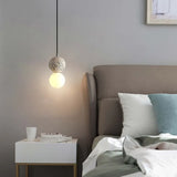 Lampadari moderni sfera LED in acqua terrazzo - clowasit.com