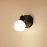 Faretti Tesate Bianco Vetro Rotondo Semplice - clowasit.com