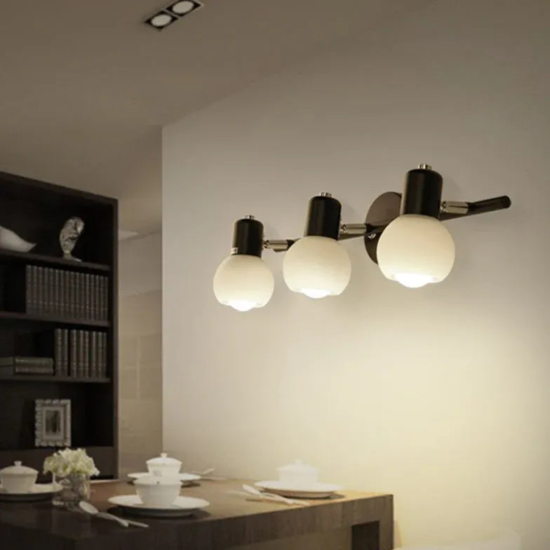 Faretti Tesate Bianco Vetro Rotondo Semplice - clowasit.com