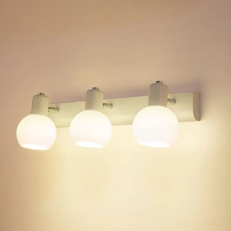 Faretti Tesate Bianco Vetro Rotondo Semplice - clowasit.com