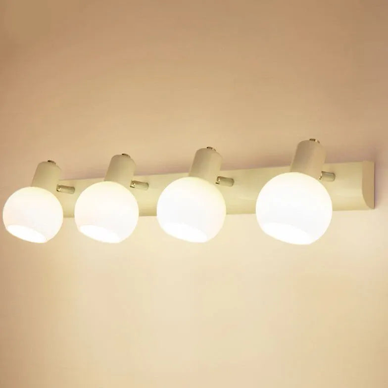 Faretti Tesate Bianco Vetro Rotondo Semplice - clowasit.com